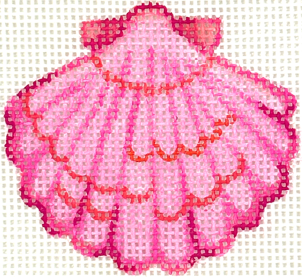 Mini/bagg charm - pink scallop