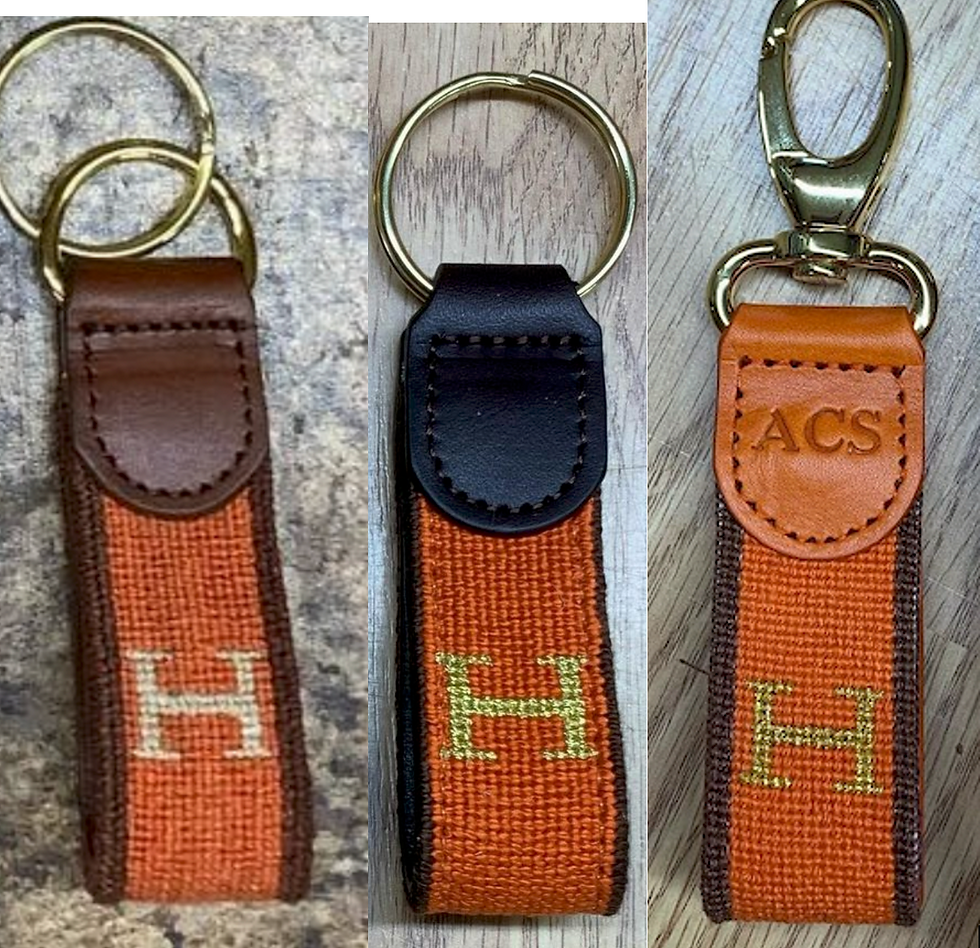3 Hermès key fobs