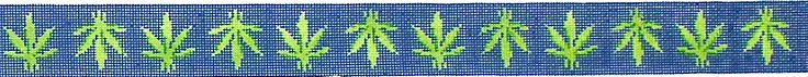 Belt - weed in navy & greens