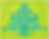 Leafy damask pattern – turquoise on bright lime