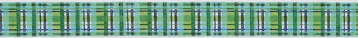 Belt - madras blues & greens