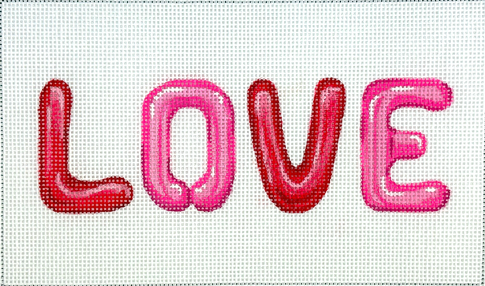 LOVE in balloon letters