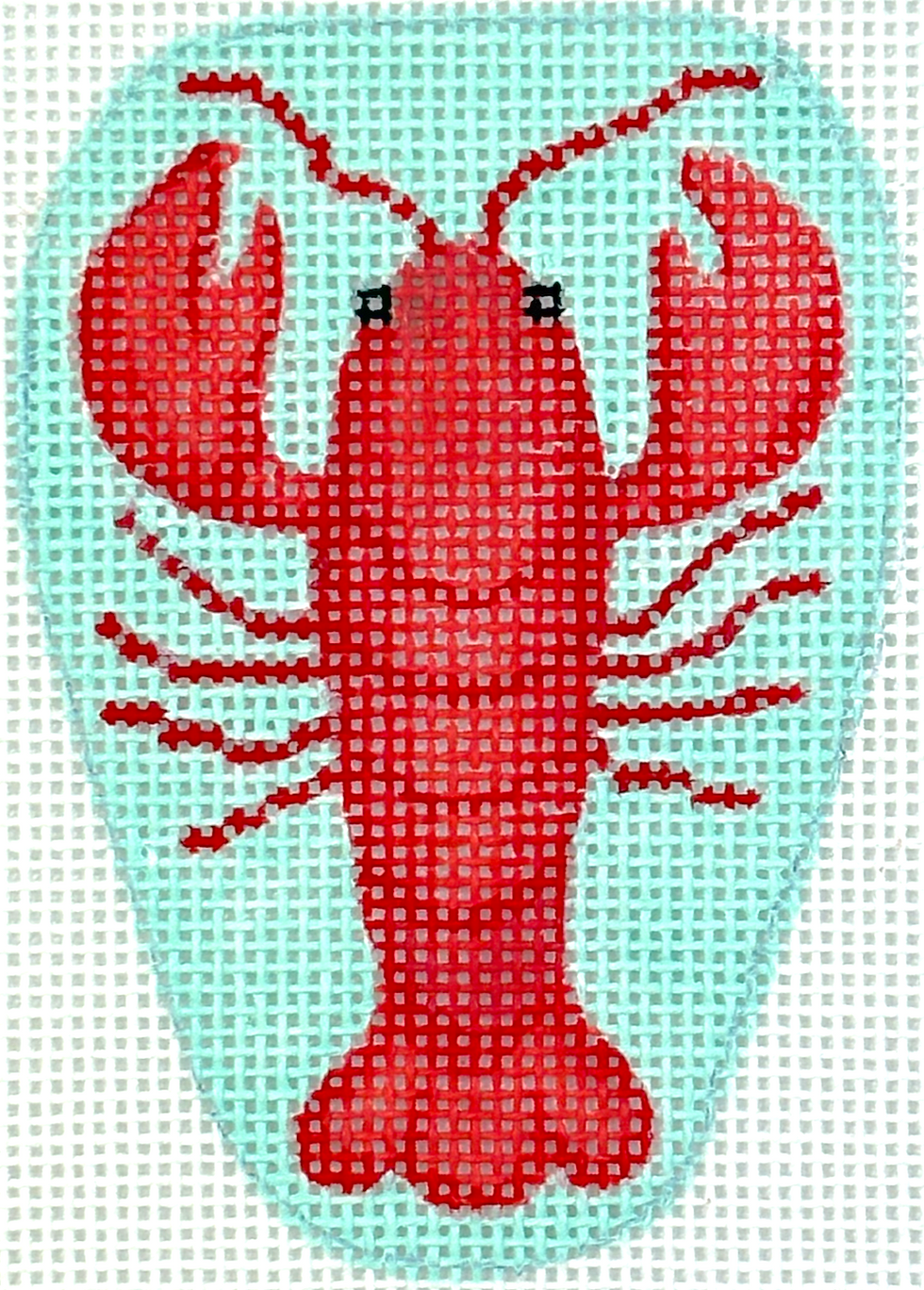 Mini/bag charm - lobster on light blue