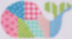 Mini whale - patchwork