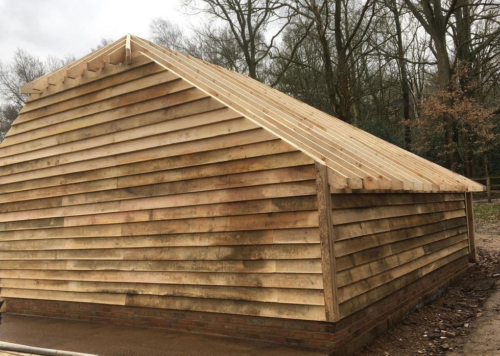 bespoke Carpentry, structural Carpentry, Timber frame, Oak Carport, Cladding