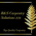 R&S Carpentry Solutions LTD's Company Logo, the colours used are black and gold. The Logo features a gold Bracken Fern Leaf