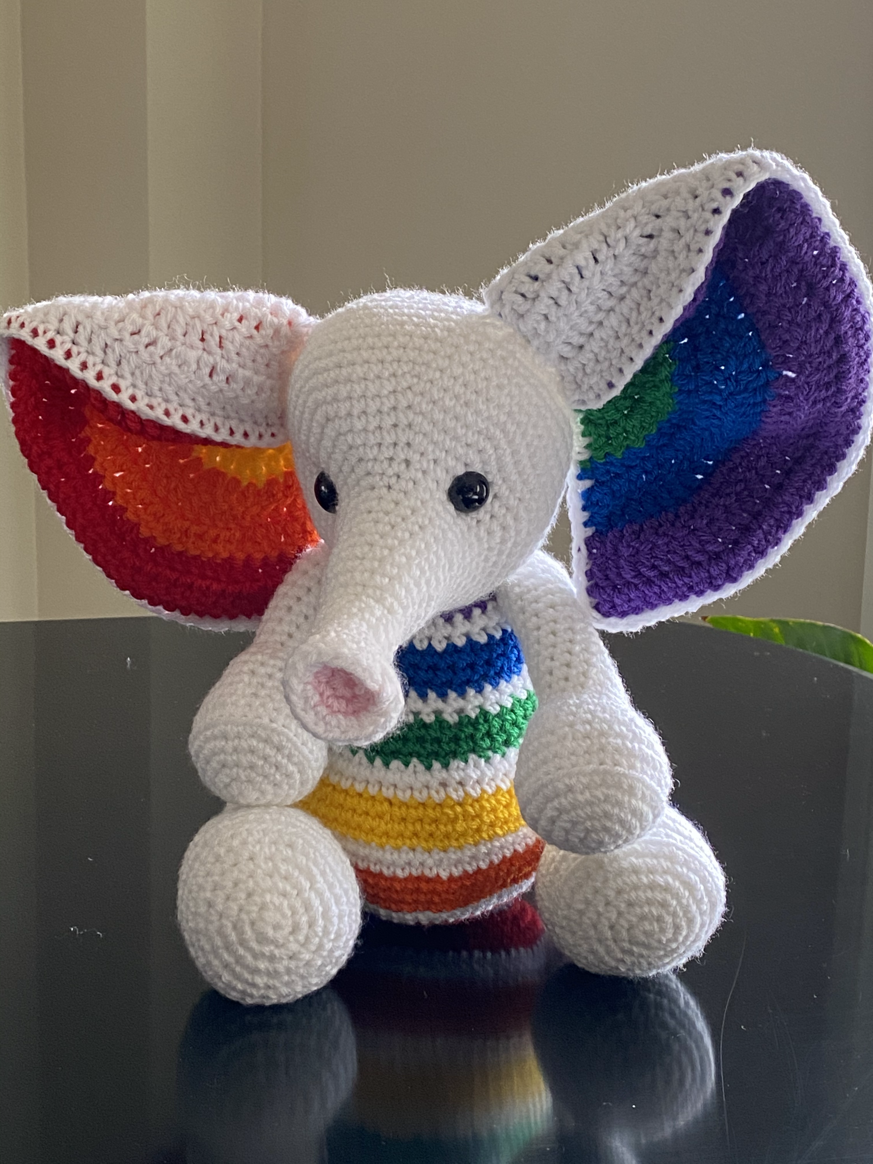 White rainbow Elephant
