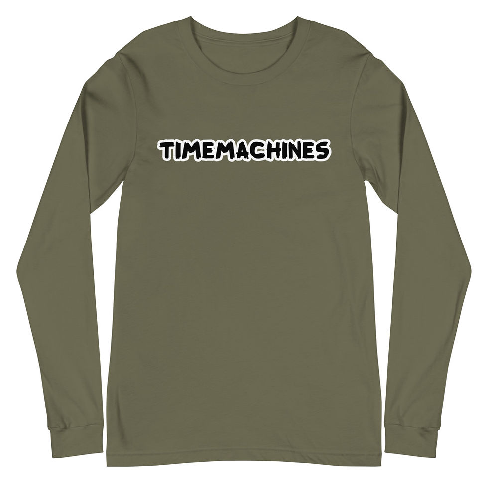 Thumbnail: 2X TimeMachines White Outline Logo Long Sleeve Tee