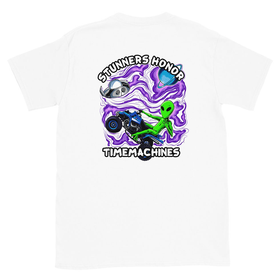 Thumbnail: Double-Sided TM Stunners Honor Alien Banshee Short Tee