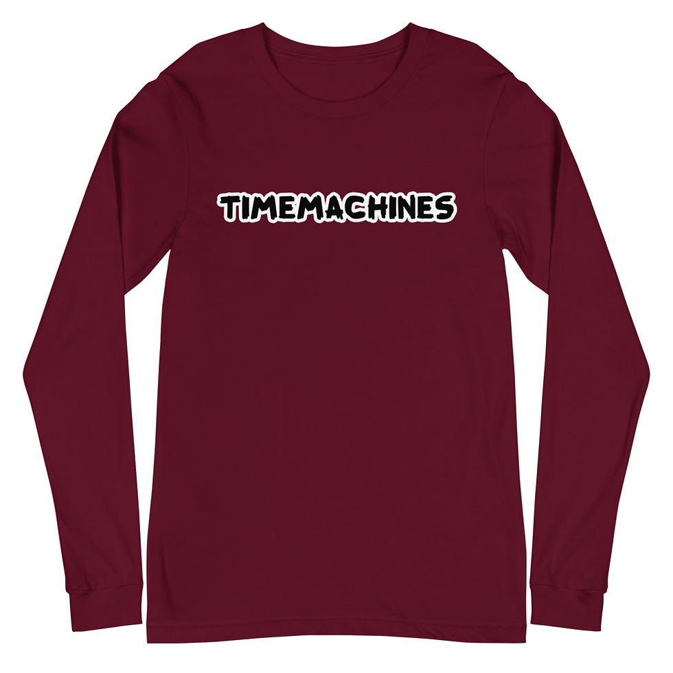 Thumbnail: 2X TimeMachines Get Up In There! Stunner Emoji White Outline Long Sleeve Tee