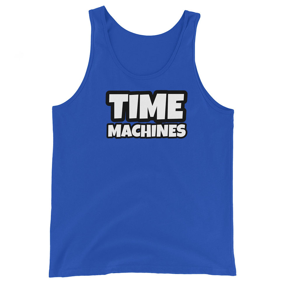 Thumbnail: Stacked TimeMachines White Outline Logo Tank