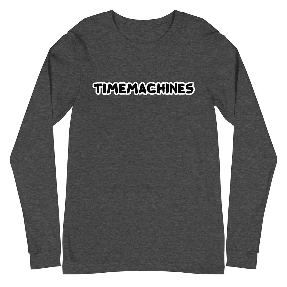 Thumbnail: TimeMachines White Outline Logo Long Sleeve Tee