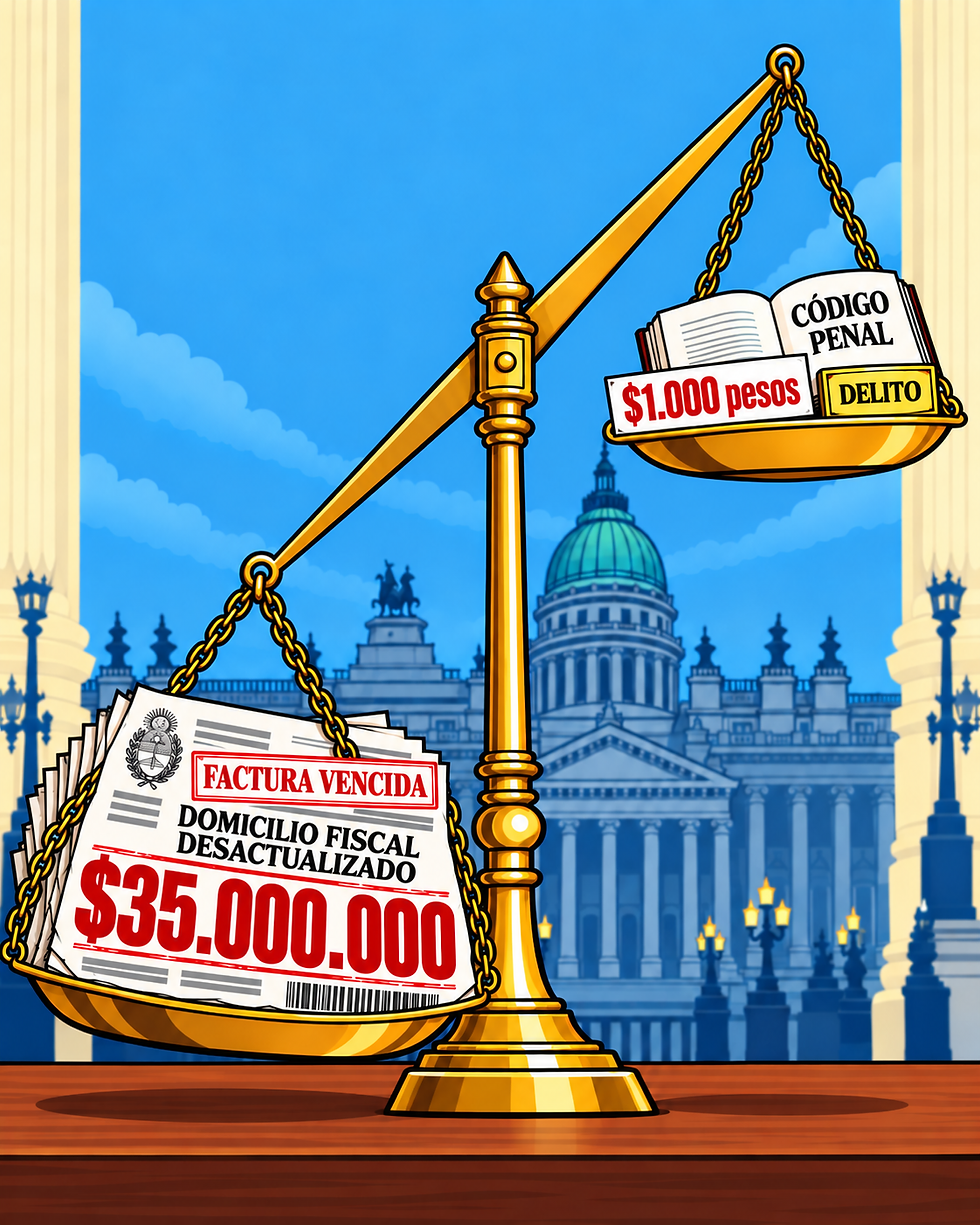 ¿TREINTA Y CINCO MILLONES POR NO ACTUALIZAR EL DOMICILIO FISCAL?