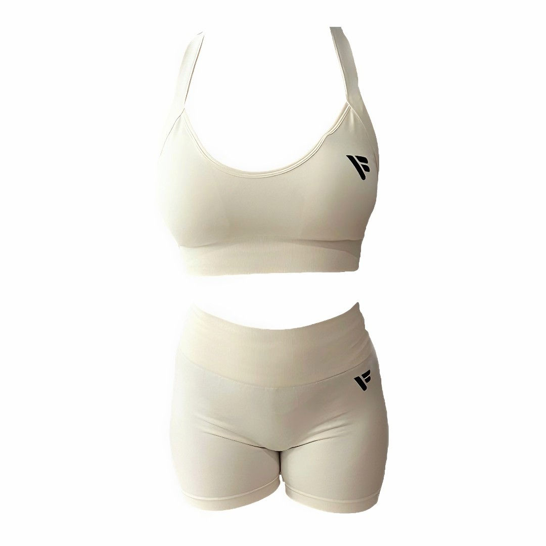 WOMEN VFA POWER SET OFF WHITE/BLACK LOGO