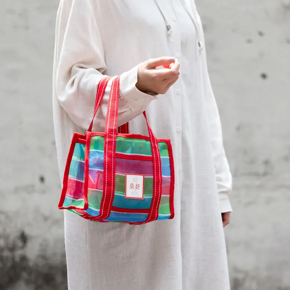 【來好】茄芷阿嬤 復古便當袋(綠/紅/藍)