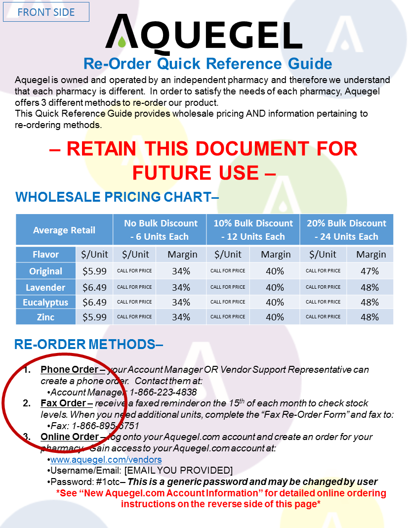 ReOrder Guide - 3