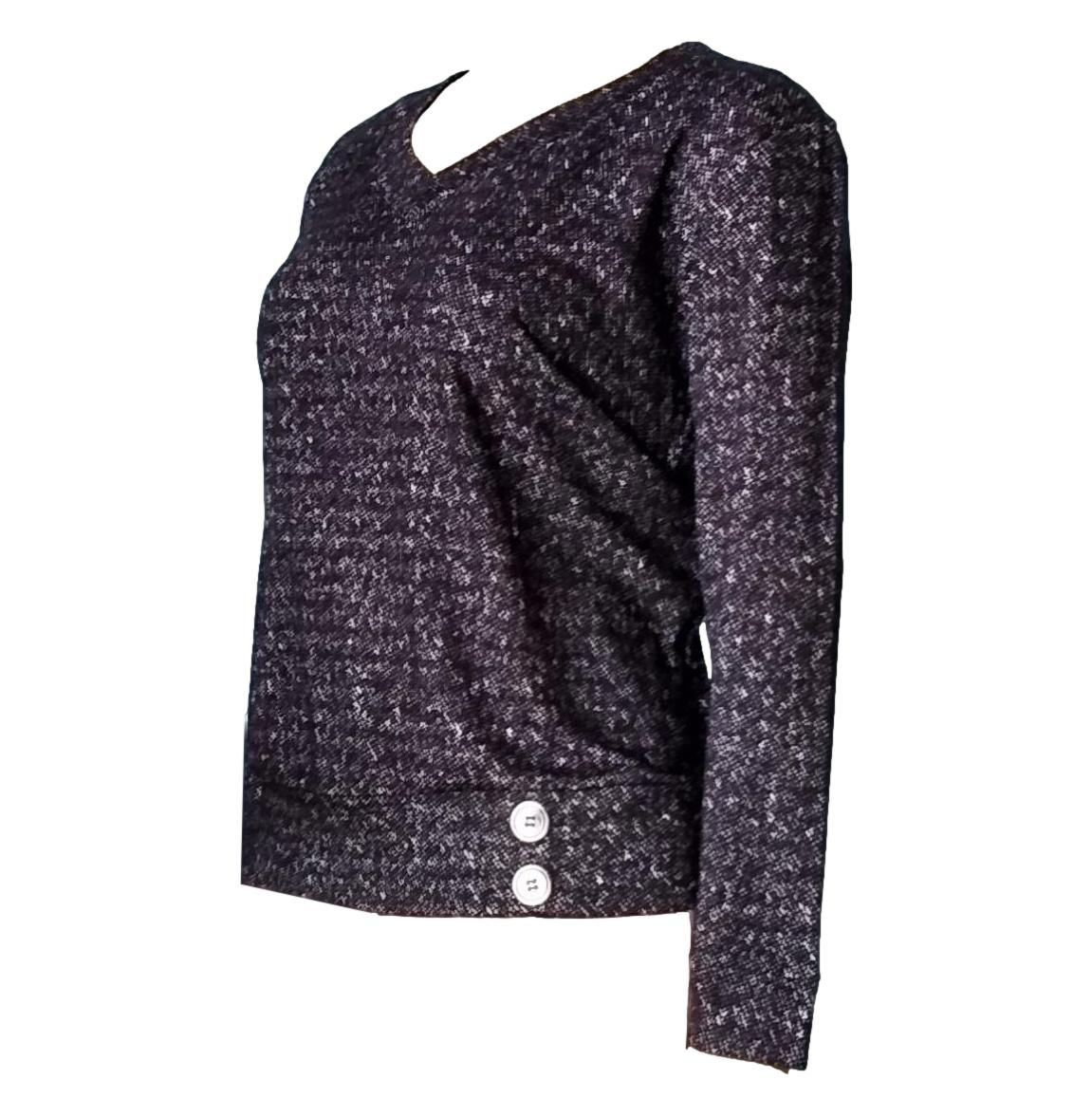 Blusa Feminina De Frio Plus Size  Malha Mescla Soltinha 331