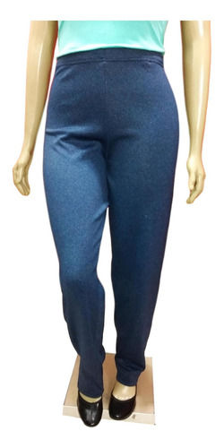 Miniatura: Calça Social Fem Plus Size Malha Mescla  Cintura Alta 148