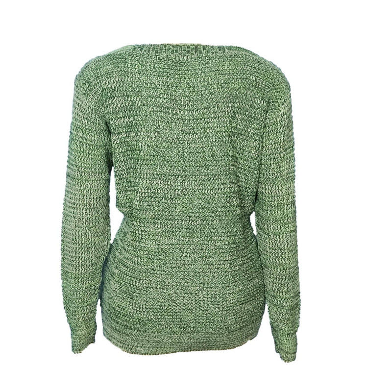 Miniatura: Blusa Feminina Plus Size De Lã Tricot Mesclada De Frio 112