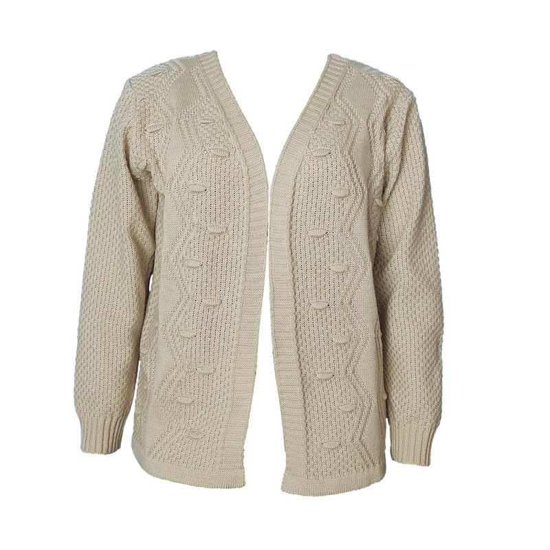 Miniatura: Blusa Casaco Cardigan Fem Plus Size  Lã Tricot De Frio 538