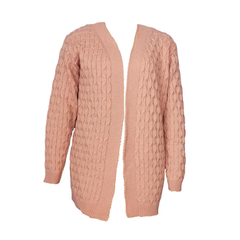 Miniatura: Casaco Sobretudo Cardigan Fem Plus Size  Lã Tricot  536
