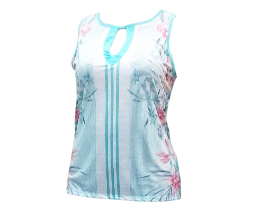 Miniatura: Blusa Regata Feminina Plus Size Viscolycra Tam Grande  183