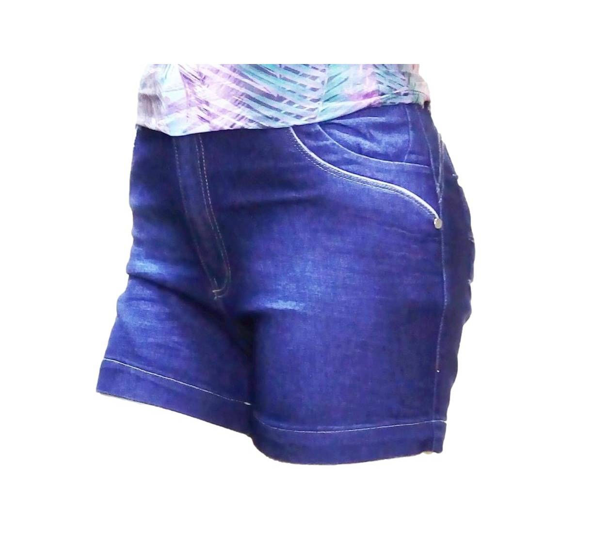 Short Plus Size Jeans Tamanho Grande  167