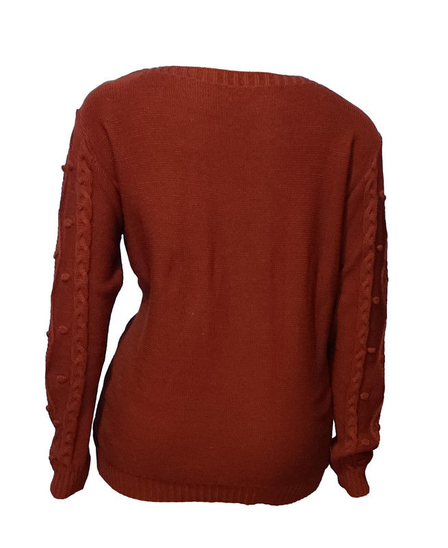 Miniatura: Blusa Feminina Plus Size Tam Grande Lã Tricot De Frio 027