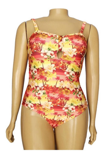 Miniatura: Maiô Fem Plus Size Forrado Praia Piscina Clube C/bojo  426