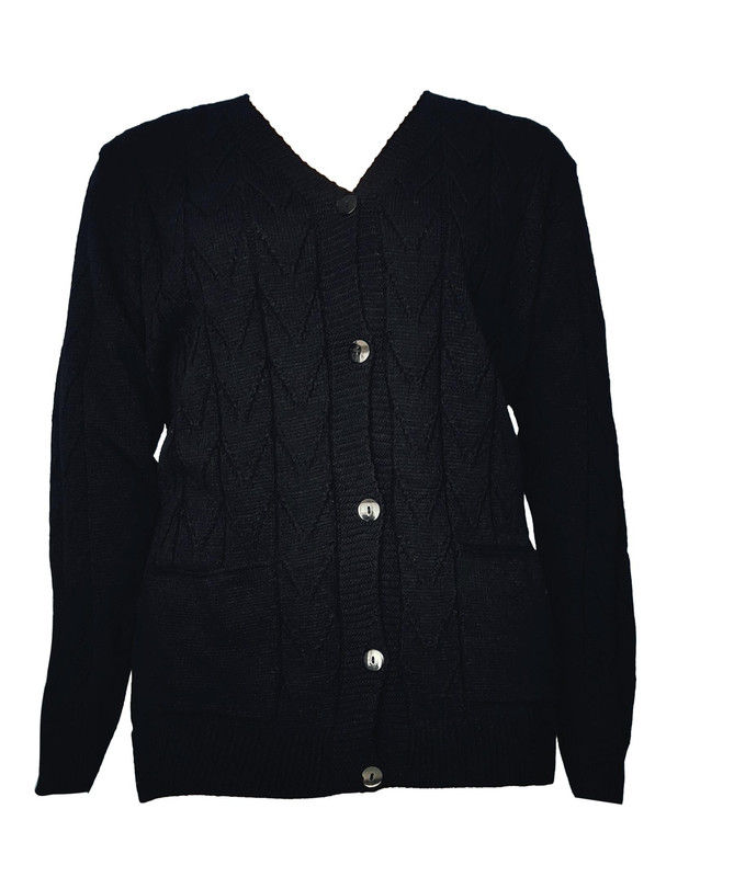 Miniatura: Blusa Casaco Fem Plus Size C/Bolso Lã Tricot De Frio 345