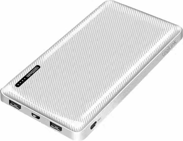 LogiLink Powerbank 10.000 mAh – Kompakte Notstromversorgung mit 2 USB-Anschlüsse