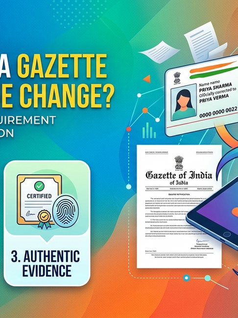 Step by Step Guide for Gazette Name Change in Aadhaar Card