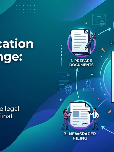 Gazette Notification for Name Change - Step by Step Process