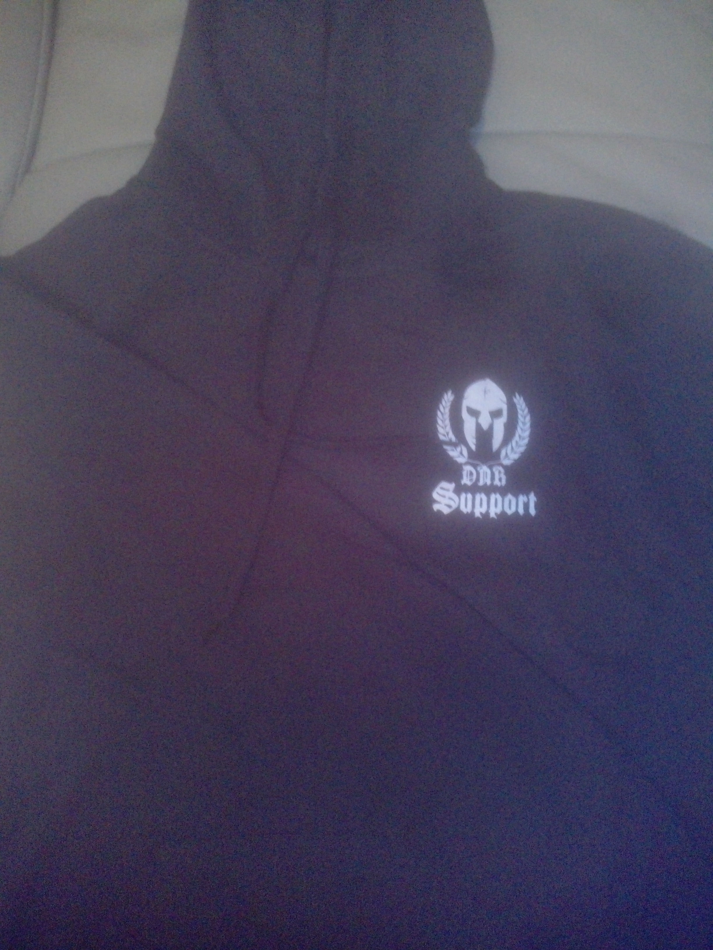 Sweat shirts DNR SUPPORT avec capuchemarque KARIBAN excellente qualité
