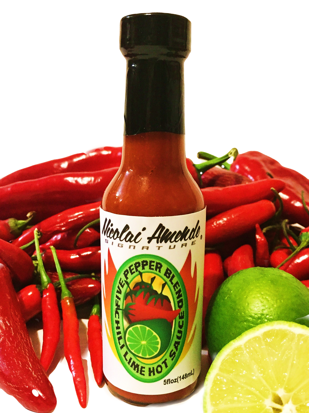 Five Pepper Blend Chili Lime Hot Sauce fivepepperblend