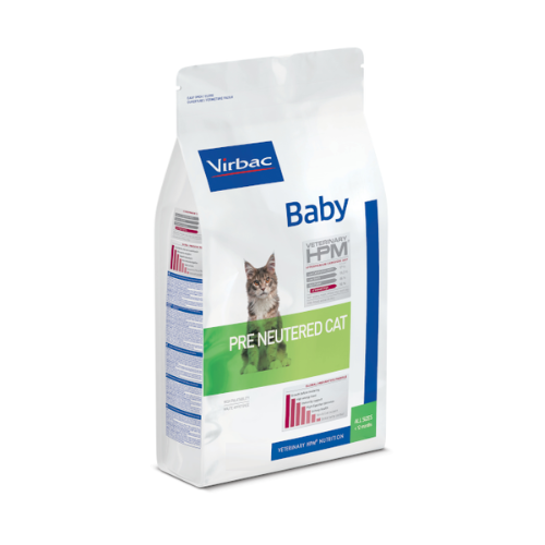 Virbac veterinary hpm baby pre neutered cat