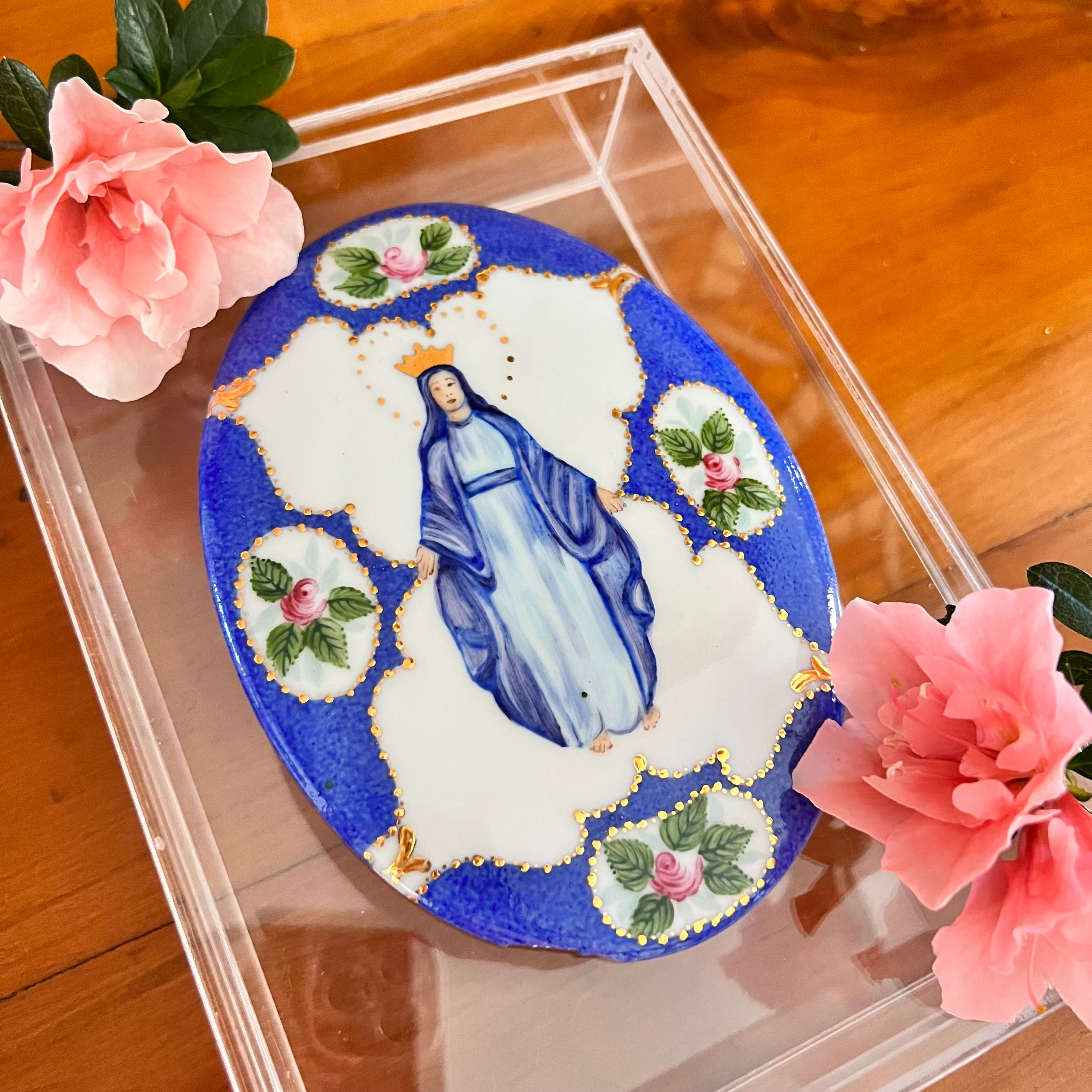 Placa de Nossa Senhora (P) - Azul