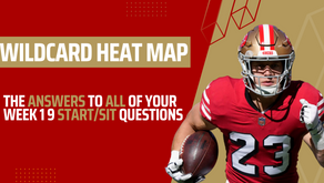Wildcard Start/Sit, Betting & DFS Heat Map