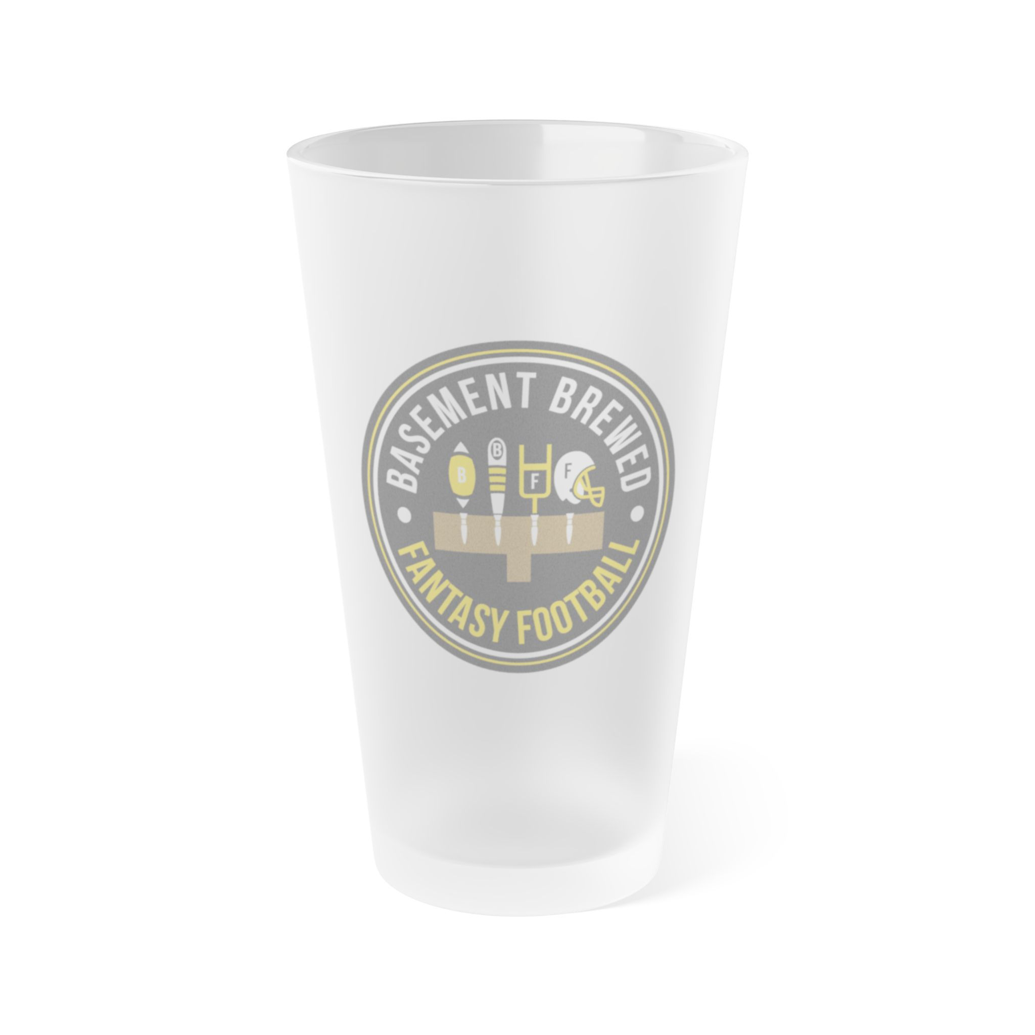 Frosted Pint Glass, 16oz