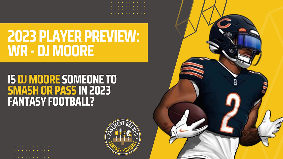 The 2023 Fantasy Football Outlook for Chicago Bears Wide Receiver DJ Moore