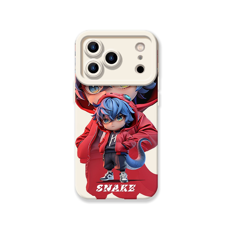 Thumbnail: Snake Vibe Silicone Case - iPhone 17 Pro White