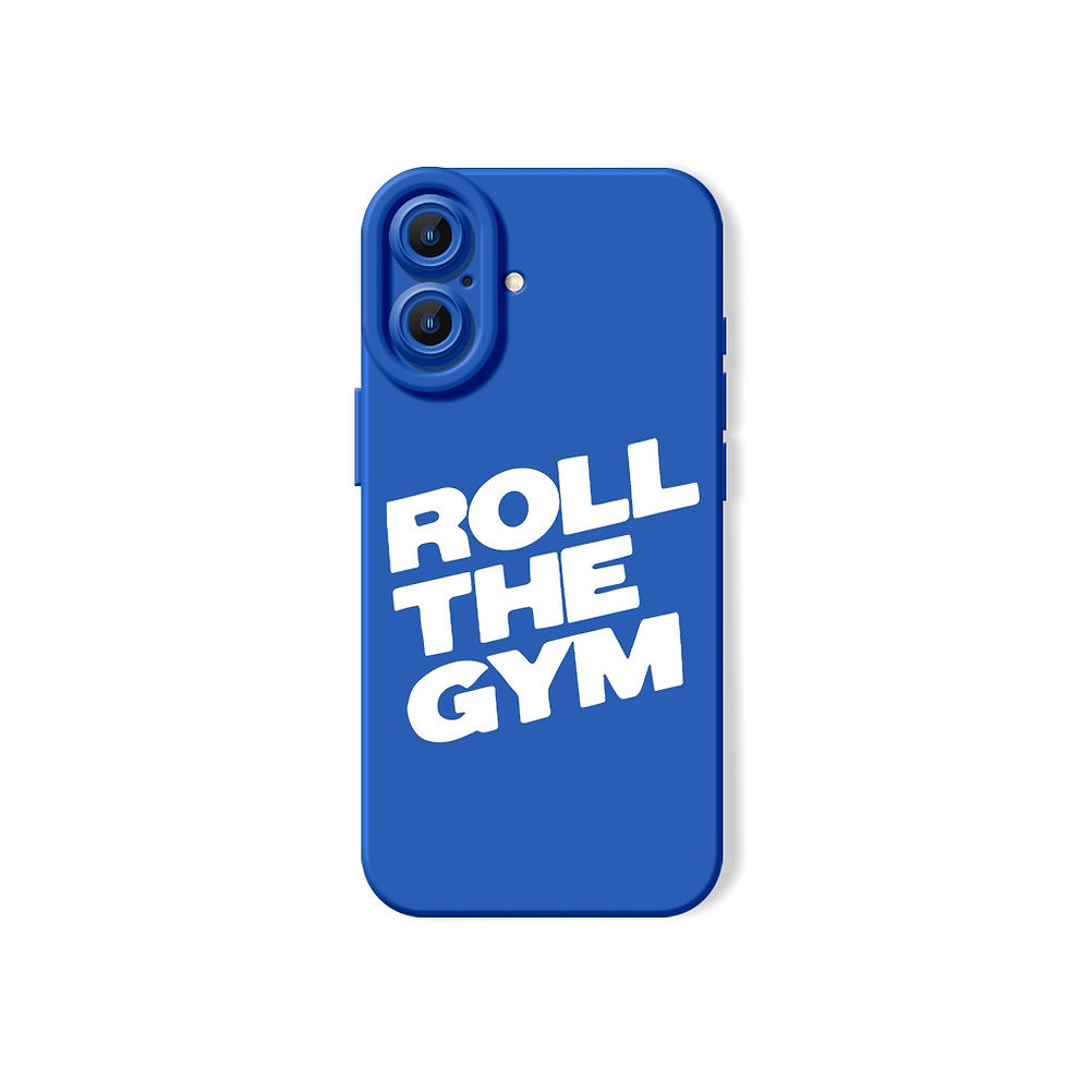 Thumbnail: Bold Motivation Silicone Case - iPhone 16 Blue