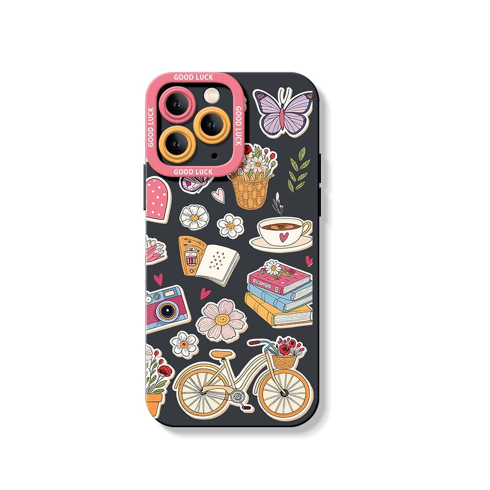 Thumbnail: Pastel Story Silicone Case - iPhone 16 Pro Black