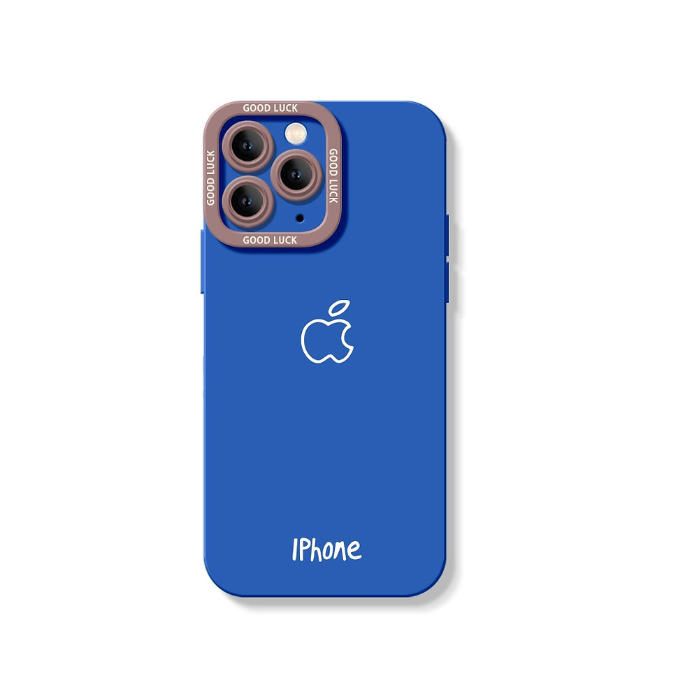 Thumbnail: Good Charm Silicone Case - iPhone 15 Pro Blue