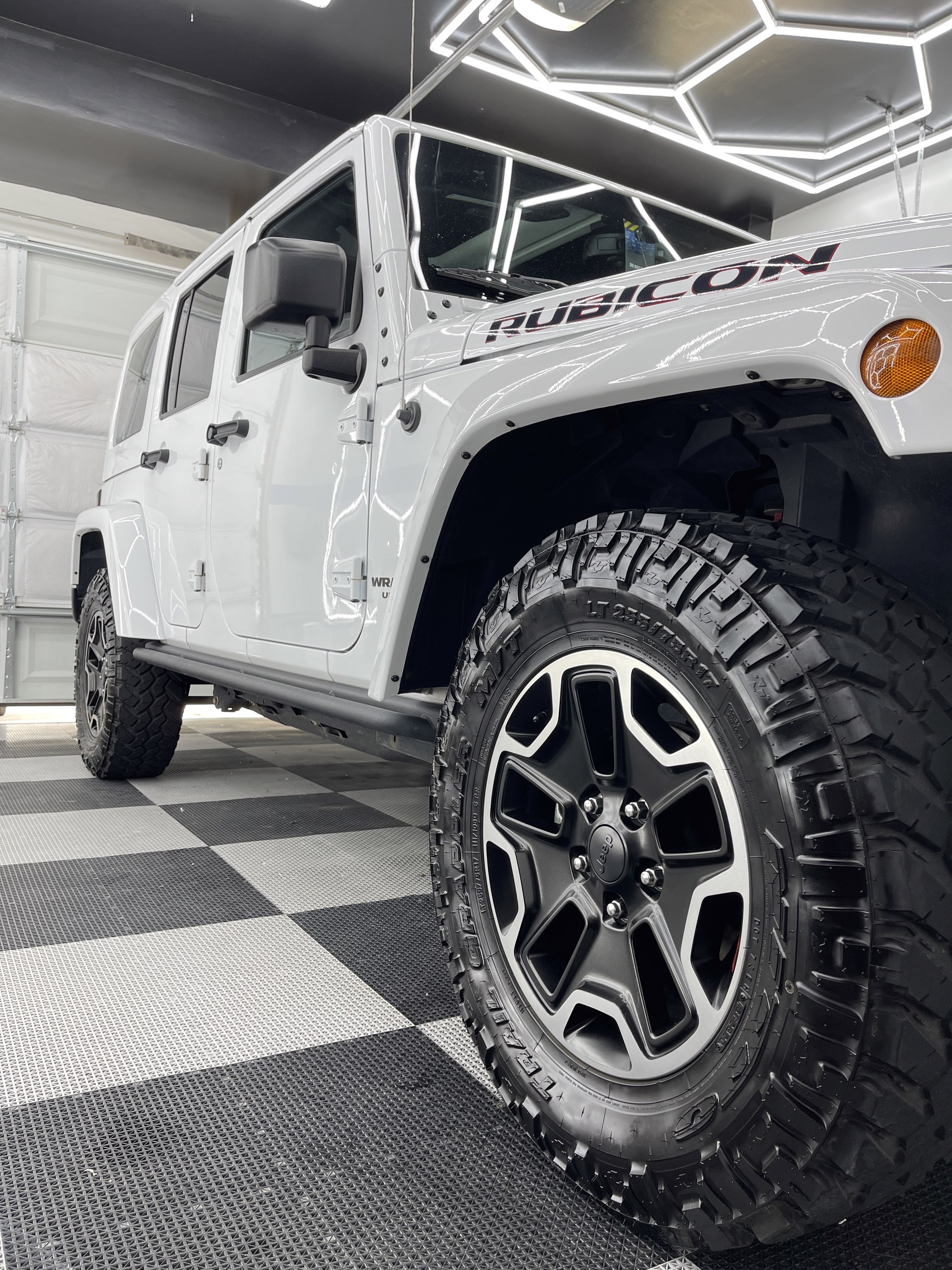 Coated SUV, hydrophobic finish