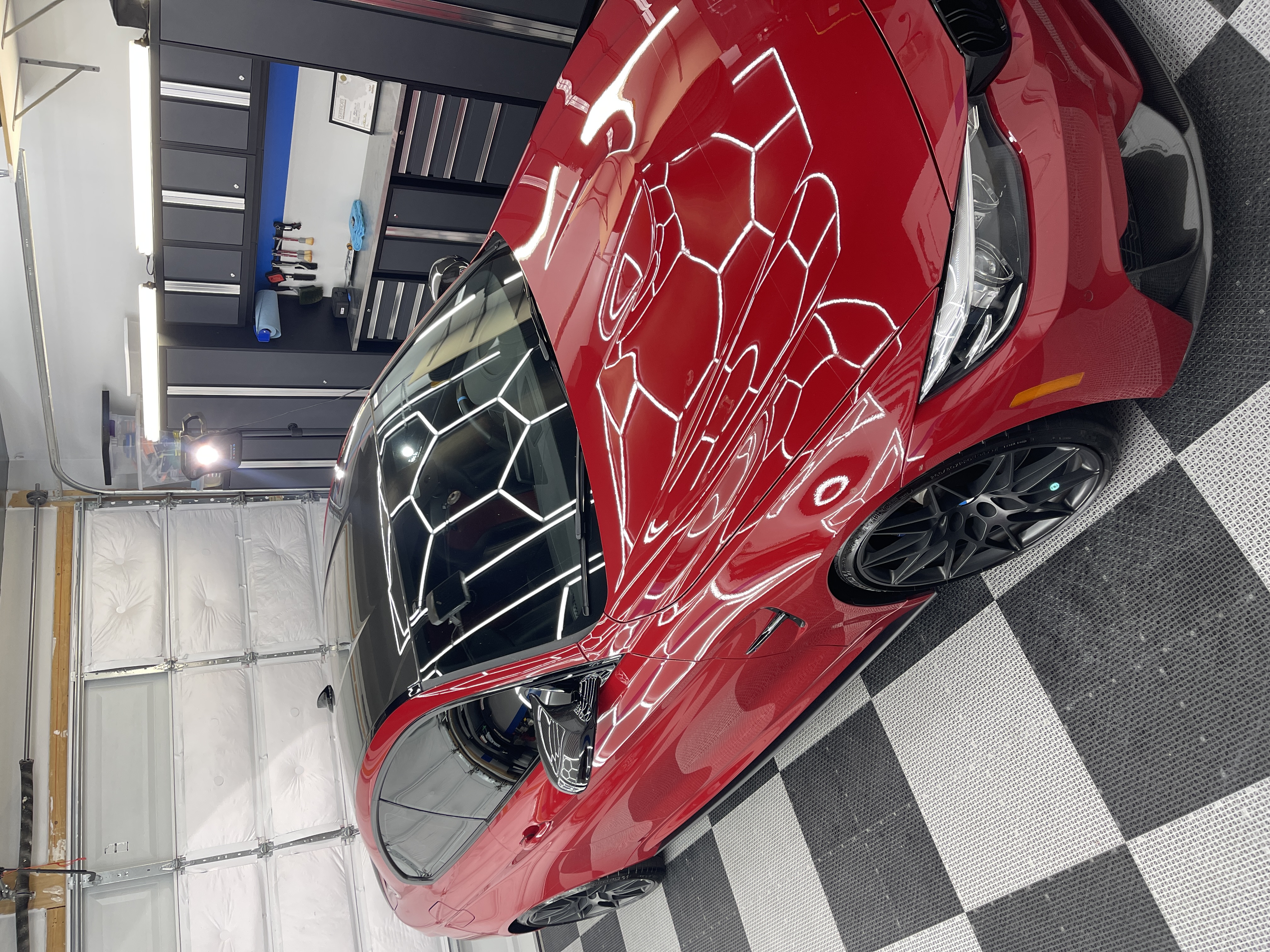 Detailed engine bay