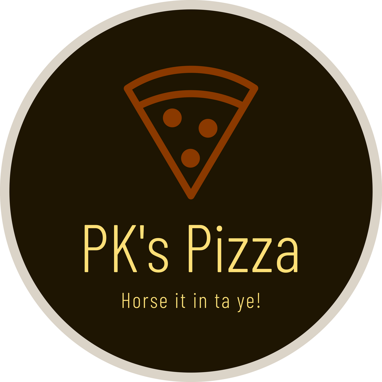 Menu PK's Pizza
