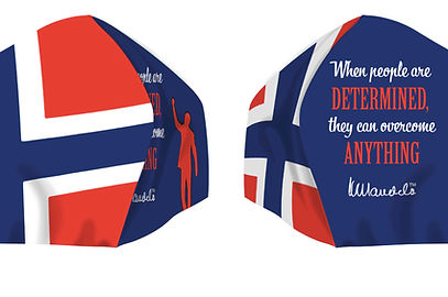 Munnbind - Norsk flagg