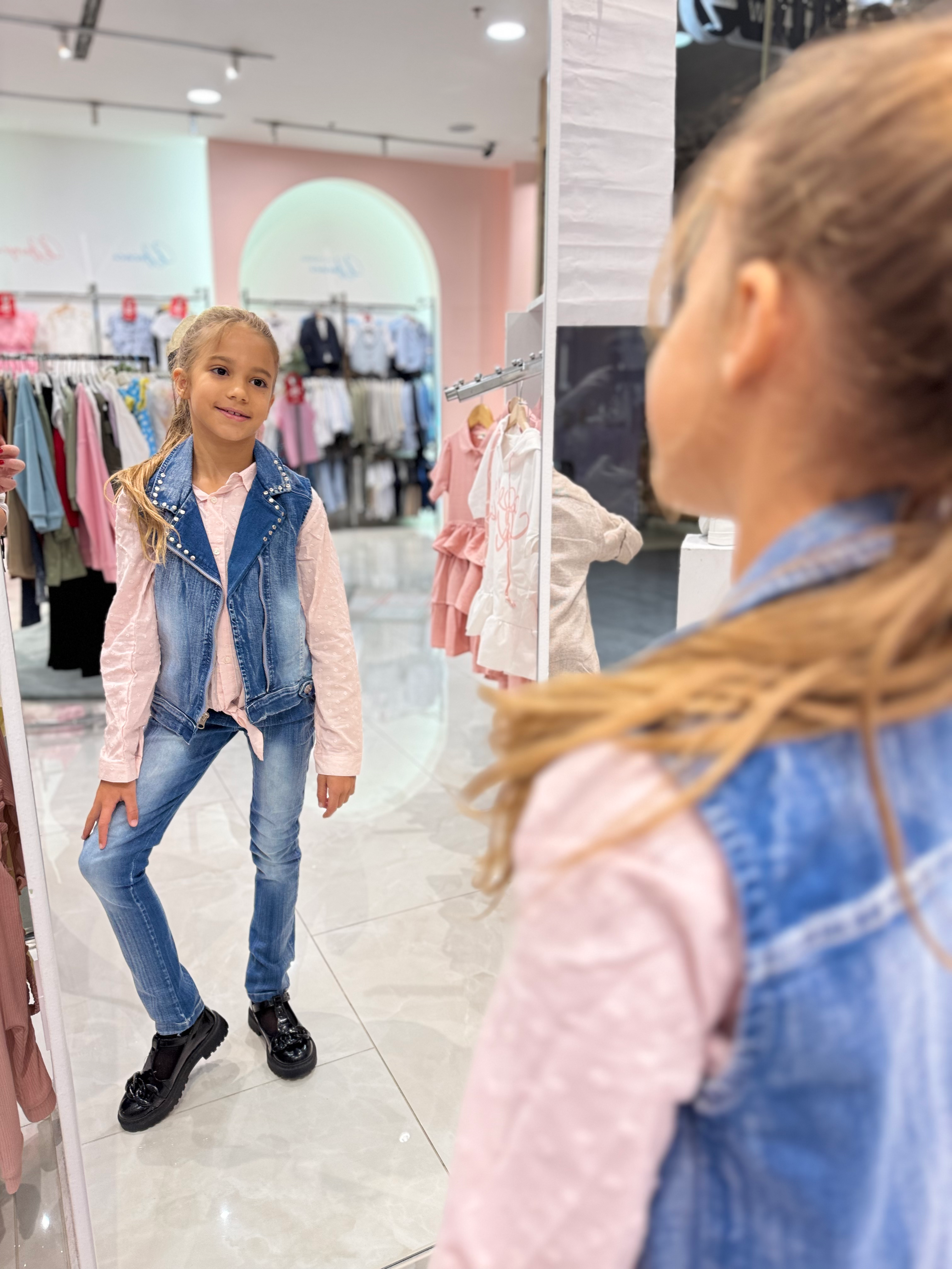 Komplet trodijelni JEANS pink