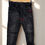 Minijatura: Pantalone jeans black futrovane